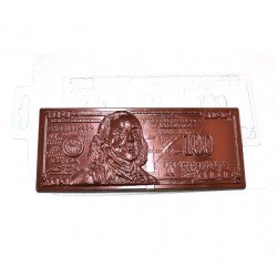'100 долларов' пластиковая форма для шоколада (MF)