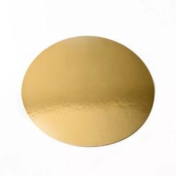 Подложка 30 см тонкая круг золото 0,9 мм