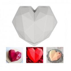 'Сердце оригами' силиконовая форма для выпечки/мусса 620313