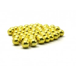 РАСПРОДАЖА Шарики золото крупные 7мм посыпка кондитерская 30 гр Италия