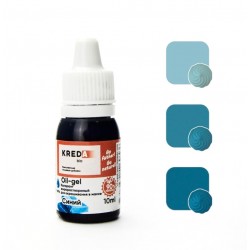 Краситель пищевой жирорастворимый гелевый Kreda, синий (10 г) Oil gel 06