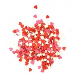 Сердечки красно-бело-розовые мини посыпка кондитерская 50 гр 225225