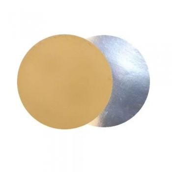 Подложка 22 см тонкая круг золото/серебро 0,9 мм