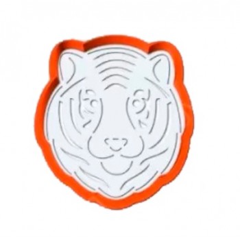 Трафарет+форма Голова тигра №2 LC-00011070 пластик