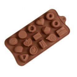 Лакомство силиконовая форма для шоколада 15 ячеек 4149593