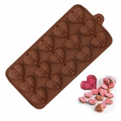 'Алмазные сердца' форма силиконовая для шоколада СФ-150 7067964