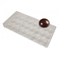Поликарбонатная форма для шоколада Полусфера 3см 603044