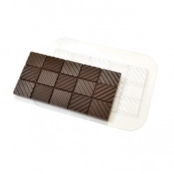 'Плитка волны' пластиковая форма для шоколада (MF)