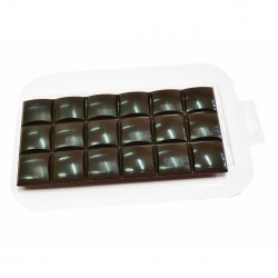 'Плитка полуполосатик' пластиковая форма для шоколада (MF)