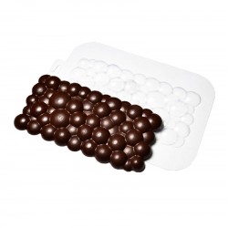 'Плитка пузырьки' пластиковая форма для шоколада (MF)