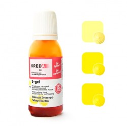 Краситель пищевой водорастворимый концентрат Kreda, желтый электро (20 г) S-gel 02