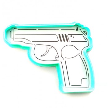 Трафарет+форма 'Пистолет' LC-00005688 пластик