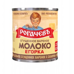 Сгущеное молоко вареное с сахаром Егорка 8,5% 360гр ТМ Рогачев