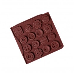Пуговки разные силиконовая форма для шоколада 2854853