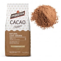 Какао-порошок алкализованный натуральный светло-коричневый Van Houten 10-12% 500 гр