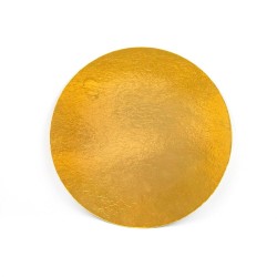 Подложка 12 см тонкая круг золото 0,9 мм