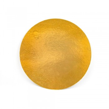 Подложка 12 см тонкая круг золото 0,9 мм**