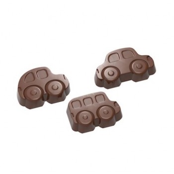 Поликарбонатная форма для шоколада (1693) CW Cars 3 fig Chocolate World Бельгия