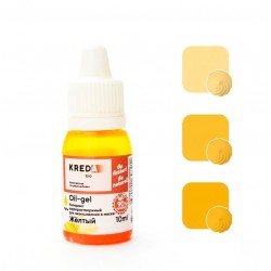 Краситель пищевой жирорастворимый гелевый Kreda, желтый (10 г) Oil gel 04