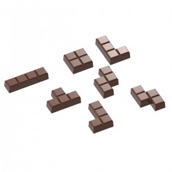 Поликарбонатная форма для шоколада (0238) CF Tetromino Chocolate World, Бельгия