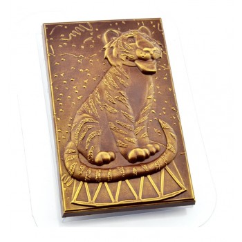 'Плитка тигр цирковой' пластиковая форма для шоколада (MF)
