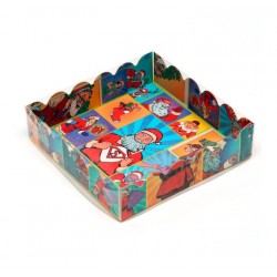 'Pop-art новогодние супергерои' коробка для печенья 12*12*3см (SM) 7068166