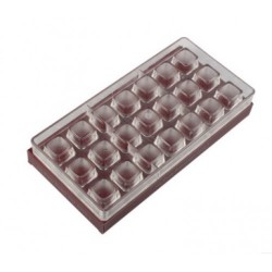 Поликарбонатная форма для шоколада Трюфель квадратный 603001