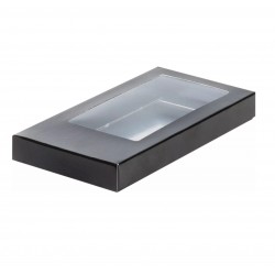 Коробка для шоколадной плитки черная матовая 160*80*17мм