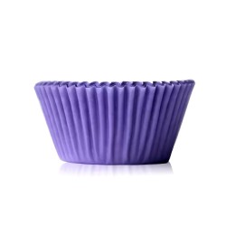 'Фиолетовые простые' формы для капкейков бумажные высокие 50*35мм (1 склейка)