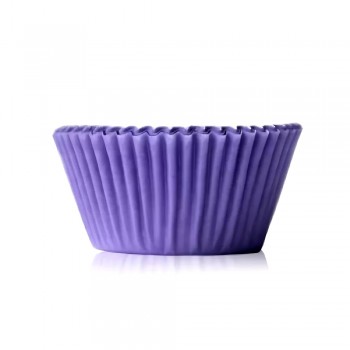 'Фиолетовые простые' формы для капкейков бумажные высокие 50*35мм (1 склейка)