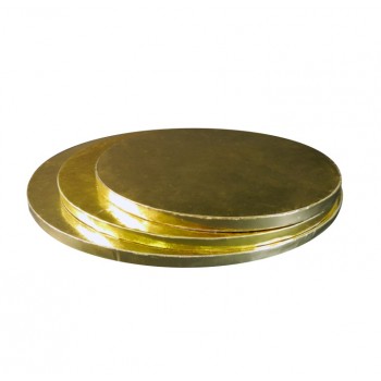 Поднос для торта круг золото картон 40см 11мм 282215