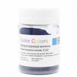 РАСПРОДАЖА_Жирорастворимый порошковый краситель Cake colors,Индигокармин синий,10гр