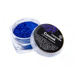 Съедобный глиттер Caramella Синий мелкий 5гр