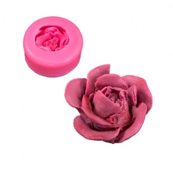 Роза садовая молд силиконовый 3D 6см 661908