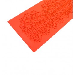 Силиконовый коврик для айсинга Кружевная лента 39*13 см 206613
