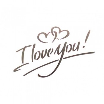 Трафарет для пряника 'I love you' LC-00003667 пластик