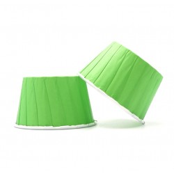 Стаканчики зеленые бумажные формы для капкейков, 10 шт (Б-12)