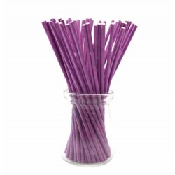 'Фиолетовые плотные',палочки для кейкпопсов,бумага,1 шт,15см