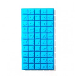 'Кубики Алфавит и цифры' силиконовая форма для шоколада 7059241