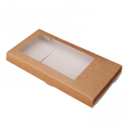 Коробка для шоколадной плитки 180*90*17мм КРАФТ 060715