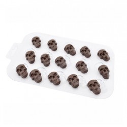 'Шоко черепа' пластиковая форма для шоколада (MF)