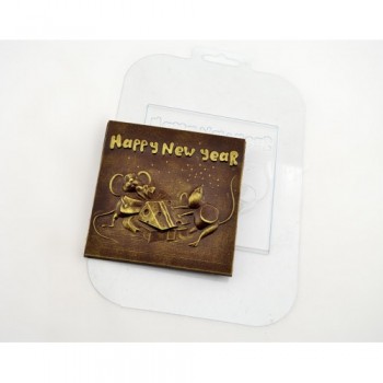 'Мышиный новый год' пластиковая форма для шоколада (MF)