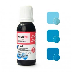 Краситель пищевой водорастворимый концентрат Kreda, синий электро (20 г) S-gel 33