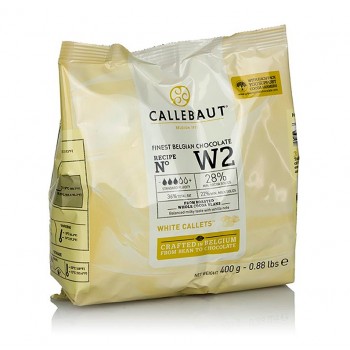 Шоколад белый УПАКОВКА Callebaut 28% Бельгия монетки 400гр