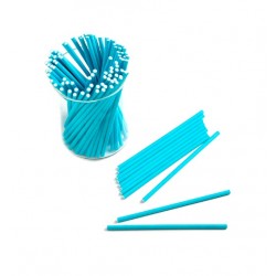 'Голубые плотные',палочки для кейкпопсов,бумага,1 шт,10см 4345976