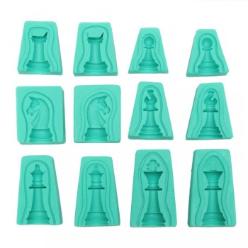 'Шахматы' набор силиконовых молдов 3D, 12 шт 661052