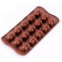 'Сердечки объемные' силиконовая форма для шоколада 549347