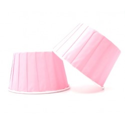 Стаканчики светло-розовые бумажные формы для капкейков, 10 шт Б-65