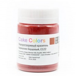 Жирорастворимый порошковый краситель Cake colors,Кармуазин бордовый,10гр