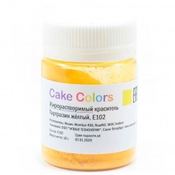 Жирорастворимый порошковый краситель Cake colors Тартразин желтый 10гр